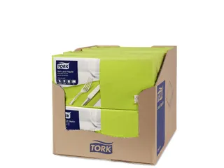 Tork 477860 Soft Lunchservet Advanced Limoen 33x33cm - 3