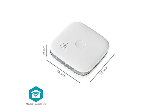 Rookmelder Nedis Smartlife Wifi 10 jaar sensor wit