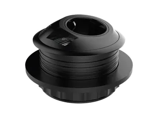 Desktop stekkerdoos Power PixelTUF 1x Schuko + USB A en C 25W Zwart - 1