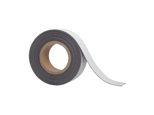 Magneetband beschrijf- en wisbaar MAUL 10mx40mmx1mm wisbaar wit