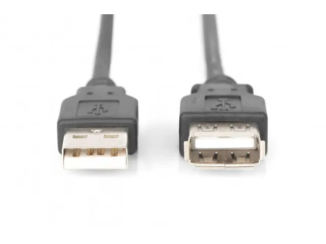 USB 2.0 verlengkabel type A M/F 3m USB 2.0-compatibel zwart