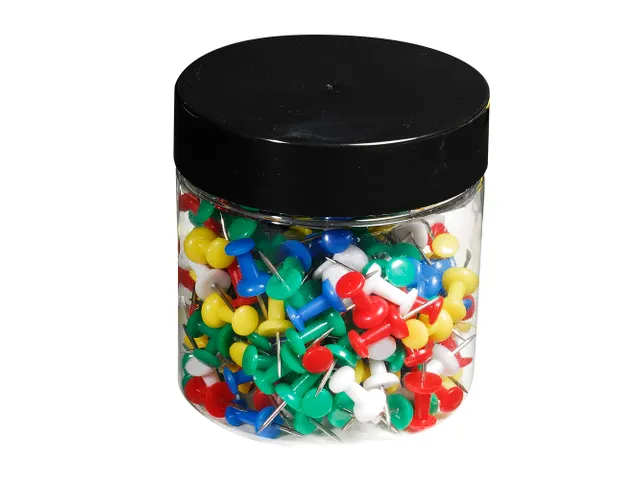 200 prikbordsp. Push Pins 10mm diam ass