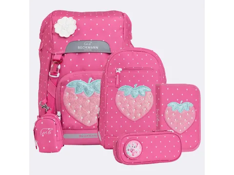Schooltasset Beckmann Classic Strawberry 6-delig