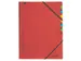 Sorteermap Leitz 3907 A4 7 Vaks Rood karton