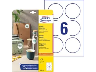 Ronde Etiketten Diameter 80 Mm Wit Permanent - 3