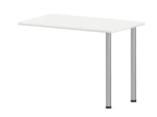 aanbouwtafel,i.h.v.,HxBxD 720-840x1000x600mm,2voeten verchroomd,Bl-wit - 1