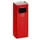 Combi-asbak Hxbxd 660X230X230Mm Vierkant Rood