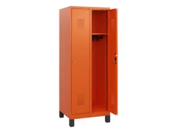 schoollocker,HxBxD 1630x600x500mm,2vak,vak B 300mm,cil.-slot,voeten