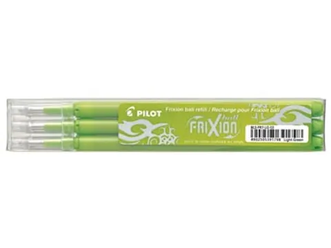 Penvulling Pilot Frixion Ball 0.7mm Medium punt Limoengroen 3 stuks