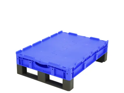 Euronorm Stapelkrat Pp 138x800x600mm 38l Dubbele Bodem M. Sledepoten