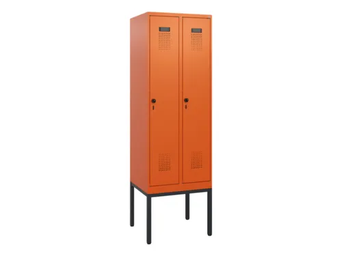 schoollocker,HxBxD 1950x600x500mm,2vak,vak B 300mm,draaigrendel