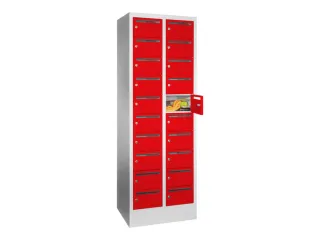 Postsorteerkast 1850x630x500mm 2x10 Vakken Ral7035 Front Ral3000 - 1