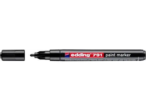 Paintmarker edding 791 op alcoholbasis 1-2mm zwart