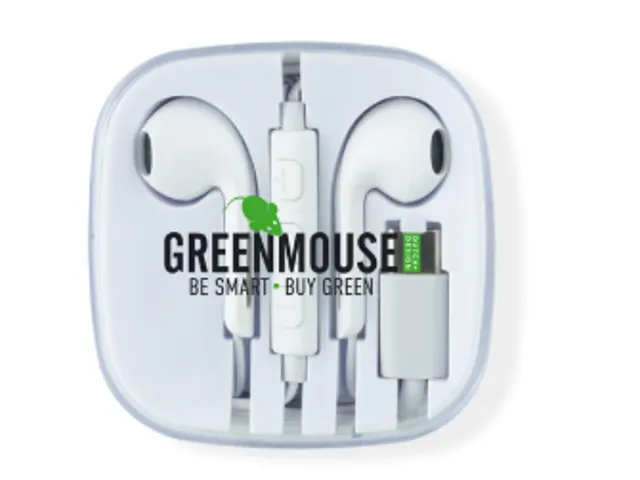 Ecouteurs Green Mouse USB-C blister