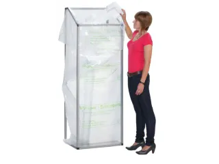 Afvalverzamelaar Groot Volume 1190x630x540mm 240 Liter Rotax-Zilver - 2