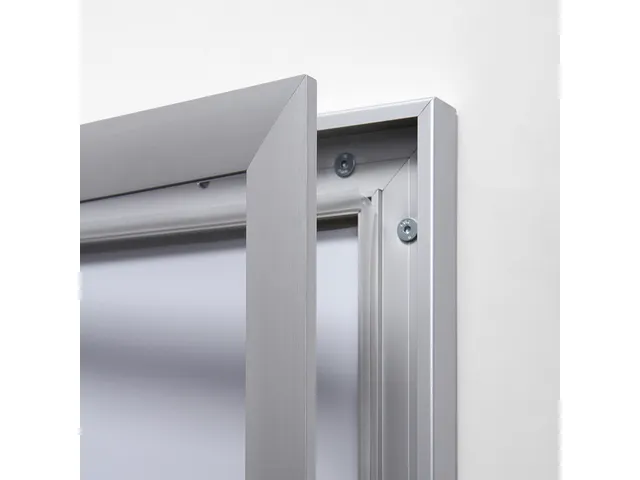 Vitrine d'affichage Quantore Luxe 4x A4 argent