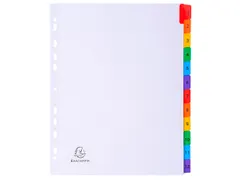 Tabblad Karton 160 Gram A4 + index 12 tabs wit