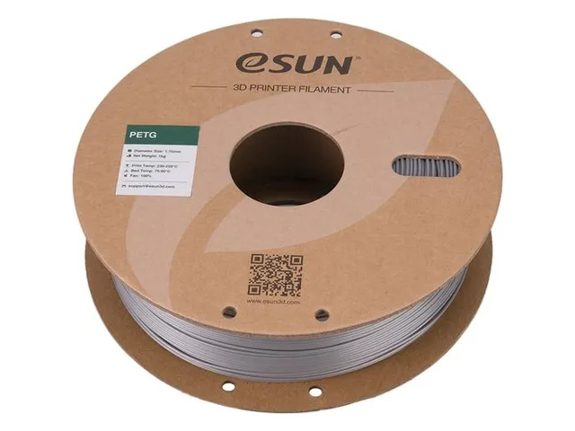 eSUN 3D printer Filament PETG 1,75mm Solide Zilver 1kg