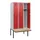 locker met bank,HxBxD 1950x900x815mm,3vak,vak B 300mm,draaigrendel
