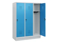 schoollocker,HxBxD 1630x1200x500mm,3vak,vak B 400mm,draaigrendel