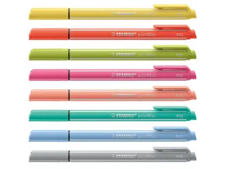 Viltstift STABILO pointMax 488/8 medium assorti pastel etui à 8 stuks - 7