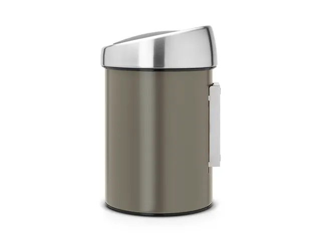 Wandafvalemmertje Touch Bin 3 Liter Platinum