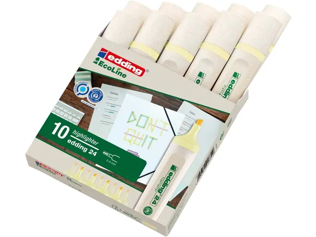 Markeerstift edding 24 EcoLine pastel geel