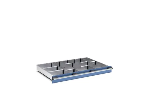 indelingsset,7lengteverdeler 5scheidingsplaten,v. front H 100/125mm