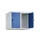 opzetkast,v. locker,2vak.,vak B 300mm,HxBxD 500x600x500mm,draaigrendel