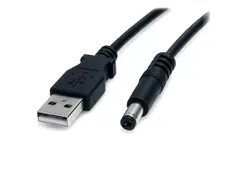 91cm USB naar 5,5 mm voedingskabel type M connector