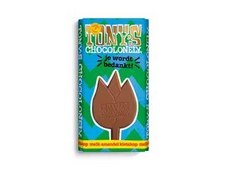 Chocolade Tony's Chocolonely "Je wordt bedankt" Melk karamel biscuit - 1