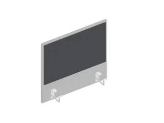 baliepaneel bureau aanbouw links MP-lichtgrijs BN8010-antraciet 600mm - 1