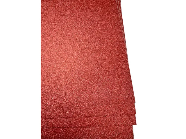 Glitterkarton Kangaro bordeaux 50x70cm pak à 10 vel