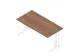 bureau,HxBxD 730x1600x800mm,blad canaletto-hout,C-voet wit