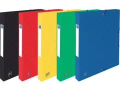Elba elastobox Oxford Top File+ A4 rug 25mm Assorti kleuren karton