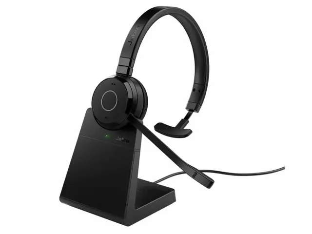 Jabra Evolve 65 TE UC Mono Bluetooth headset met laadstation