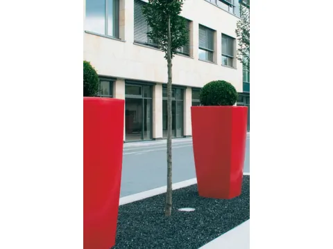 plantenpot,trapeziumvormig,PE,robijnrood,HxBxD 1500x777x777mm,160l