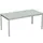 Bureau Hxbxd 720x1600x800mm Bladdecor Lichtgrijs Frame Ral9006