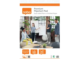 Flipoverpapier Nobo premium 60x85cm dubbelzijdig rol 50 vel - 1