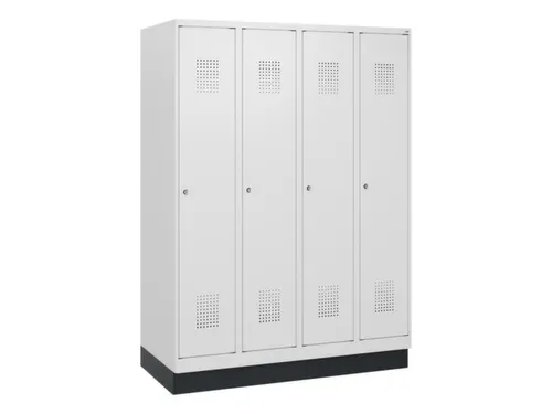 schoollocker,HxBxD 1630x1200x500mm,4vak,vak B 300mm,cil.-slot,sokkel