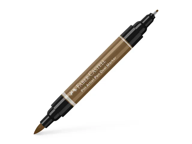Tekenstift Faber-Castell Pitt Artist Pen duo marker 180 amber