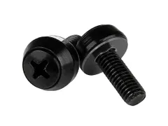 M6 x 12mm schroeven voor serverkast en rack zwart 100 stuks pak