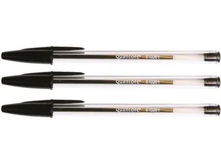 Balpen Quantore Stick zwart medium - 1