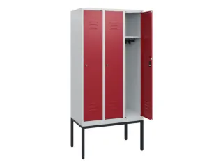 locker,HxBxD 1950x900x500mm,3vak,vak B 300mm,cil.-slot,voetonderstel - 2