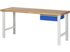 werkbank,HxBxD 790-1140x2000x700mm,beukblad,draagverm. 750kg,4voeten