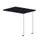 aanbouwtafel,i.h.v.,HxBxD 720-840x800x600mm,CC-zwart
