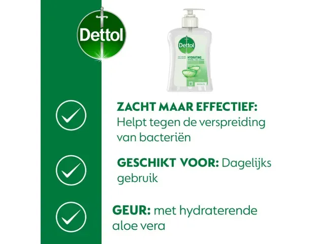 Dettol Handzeep Hydrate Aloe Vera Antibacterieel 250ml