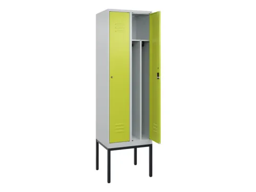 locker voor scheiding van kleding,HxBxD 2120x600x500mm,2vak