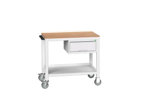 werkbank,verrijdbaar,HxBxD 930x1000x600mm,multiplexblad