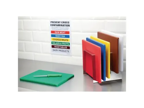 Hygiplas Snijplank glad LDPE 45x30x1cm Rood